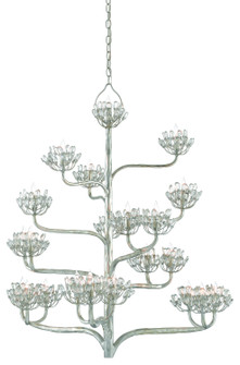 Agave Americana Collection 22 Light Chandelier in Contemporary Silver Leaf (142|90000373)