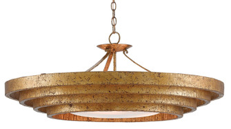 Belle Three Light Chandelier in Gold Leaf (142|90000187)