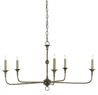 Nottaway Five Light Chandelier in Pyrite Bronze (142|90000143)