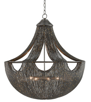 Eduardo Six Light Chandelier in Natural Iron/Brass (142|90000018)