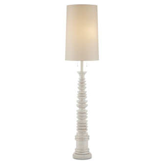 Malayan Two Light Floor Lamp in Whitewash (142|80000112)