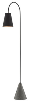 Lotz One Light Floor Lamp in Black Iron/Polished Portland Gray (142|80000070)