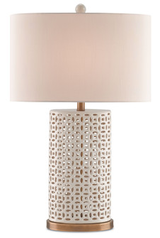 Bellemeade One Light Table Lamp in Ivory/Antique Brass (142|6925)