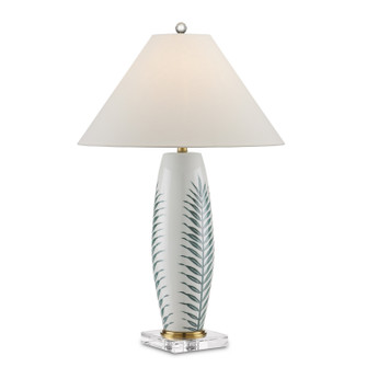 Kenita One Light Table Lamp in White/Green/Clear/Polished Brass (142|60000843)