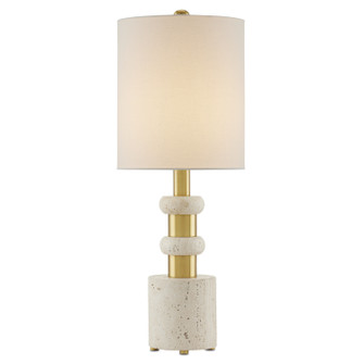 Goletta One Light Table Lamp in Beige/Antique Brass (142|60000809)