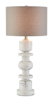 Sasha One Light Table Lamp in White/Gray (142|60000687)