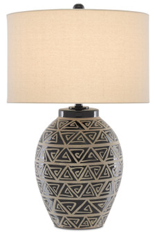 Himba One Light Table Lamp in Glossy Black/Sand (142|60000590)