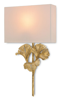 Gingko One Light Wall Sconce in Chinois Antique Gold Leaf (142|5178)