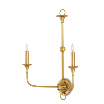 Nottaway Collection Two Light Wall Sconce in Contemporary Gold Leaf (142|50000214)