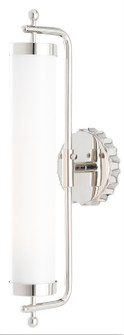 Latimer One Light Wall Sconce in White/Polished Nickel (142|50000142)