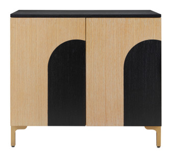 Jamie Beckwith Cabinet in Natural/Caviar Black/Brass (142|30000195)