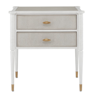 Aster Collection Nightstand in Off White/Fog/Brass (142|30000191)
