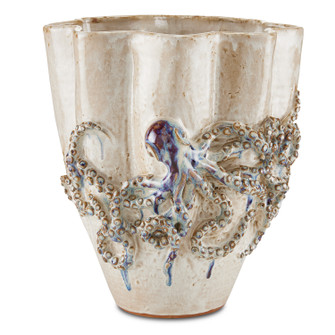 Octopus Collection Vase in Cream/Reactive Blue (142|12000541)