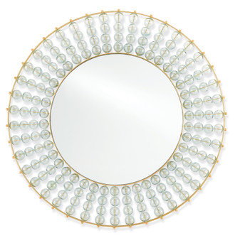 Calais Round Mirror Mirror in Gold Leaf/Mirror (142|10000034)