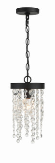 Winham One Light Pendant in Black Forged (60|WIN610BFCLMWP)