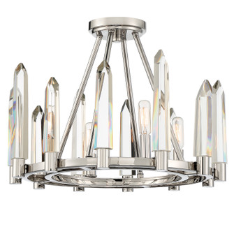 Watson Four Light Semi Flush Mount in Polished Nickel (60|WATB2004PN)