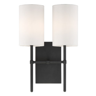Veronica Two Light Wall Sconce in Black Forged (60|VER242BF)