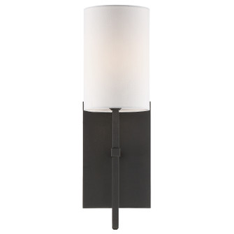 Veronica One Light Wall Sconce in Black Forged (60|VER241BF)