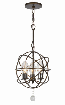 Solaris Three Light Outdoor Chandelier in English Bronze (60|SOL9325EB)