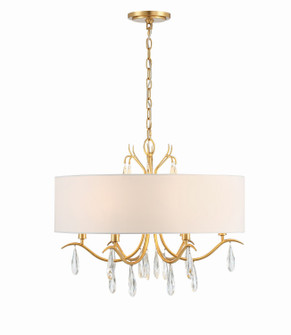 Rollins Six Light Chandelier in Antique Gold (60|ROL18806GA)