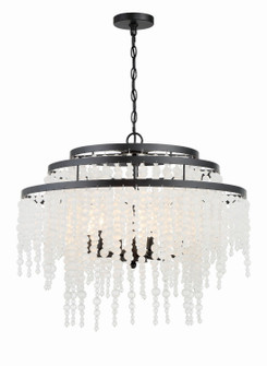 Poppy Six Light Chandelier in Matte Black (60|POPA5076MKFR)