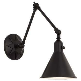 Morgan One Light Wall Sconce in Matte Black (60|MOR8801MK)