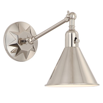 Morgan One Light Wall Sconce in Polished Nickel (60|MOR8800PN)