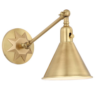 Morgan One Light Wall Sconce in Aged Brass (60|MOR8800AG)