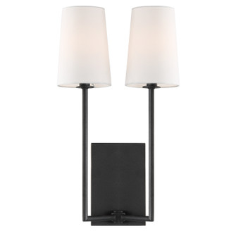 Lena Two Light Wall Sconce in Black Forged (60|LEN252BF)