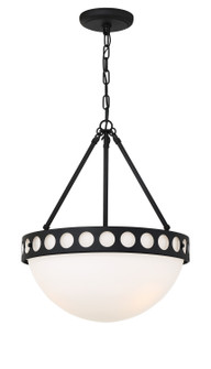 Kirby Three Light Chandelier in Black Forged (60|KIRB8105BF)