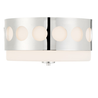 Kirby Two Light Flush Mount in Polished Nickel (60|KIRB8100PN)