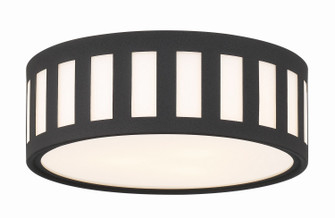 Kendal Three Light Flush Mount in Black Forged (60|KEN2203BF)