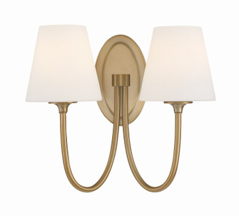 Juno Two Light Wall Sconce in Vibrant Gold (60|JUN10322VG)