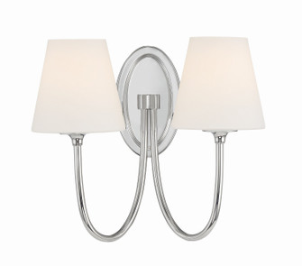 Juno Two Light Wall Sconce in Polished Nickel (60|JUN10322PN)