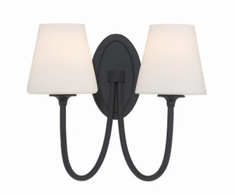 Juno Two Light Wall Sconce in Black Forged (60|JUN10322BF)
