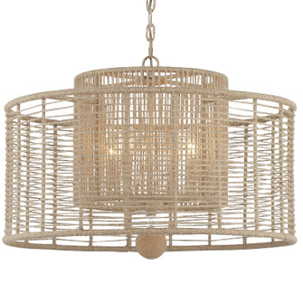 Jayna Four Light Chandelier in Burnished Silver (60|JAYA5004BS)