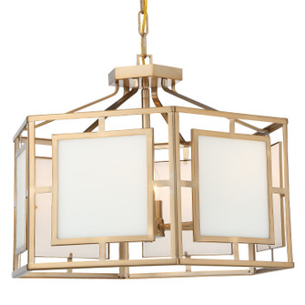 Hillcrest Six Light Chandelier in Vibrant Gold (60|HIL995VG)