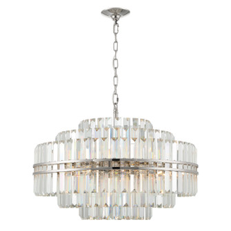 Hayes 16 Light Chandelier in Polished Nickel (60|HAY1407PN)