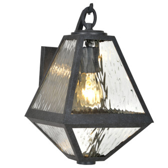 Glacier One Light Outdoor Wall Sconce in Black Charcoal (60|GLA9701WTBC)