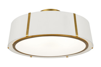 Fulton Six Light Semi Flush Mount in Antique Gold (60|FUL907GACEILING)
