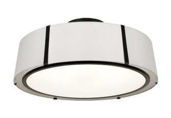 Fulton Six Light Semi Flush Mount in Black (60|FUL907BKCEILING)