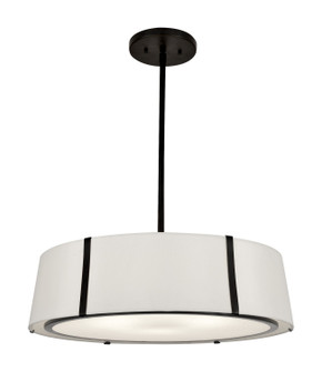 Fulton Six Light Chandelier in Black (60|FUL907BK)