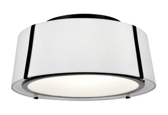 Fulton Three Light Semi Flush Mount in Black (60|FUL905BK)