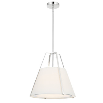 Fulton Three Light Pendant in Polished Nickel (60|FUL904PN)