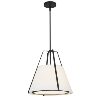 Fulton Three Light Pendant in Black (60|FUL904BK)