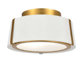 Fulton Two Light Semi Flush Mount in Antique Gold (60|FUL903GA)