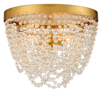 Fiona Three Light Flush Mount in Antique Gold (60|FIOA9103GACL)