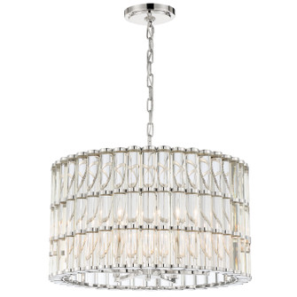 Elliot Six Light Chandelier in Polished Nickel (60|ELLB3006PN)