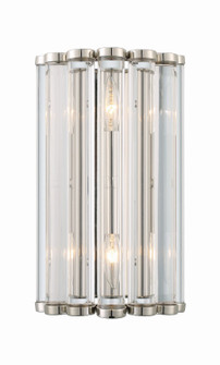 Elliot Two Light Wall Sconce in Polished Nickel (60|ELLB3002PN)