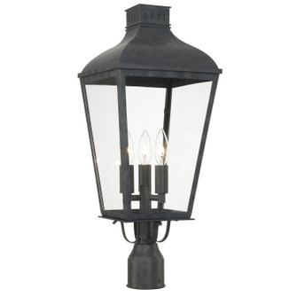 Dumont Three Light Outdoor Post Mount in Graphite (60|DUM9807GE)
